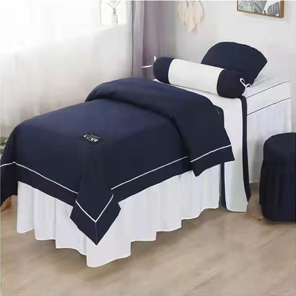 Jupe de lit de beauté élégante au centre de bien-être drap de massage