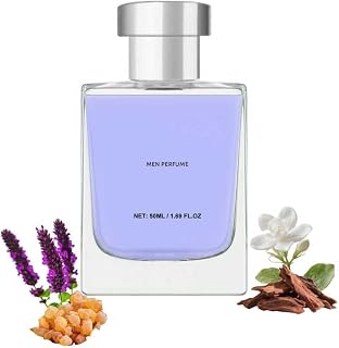 Premium Perfume Men,Cologne And Fragrance Spray,Fresh Romantic,Woody Floral Scent,Aquatic Notes of Jasmine, Frankincense,Sandalwood,Patchouli Oil, Ideal Day Wear & Date Night, Long Lasting 1.69oz