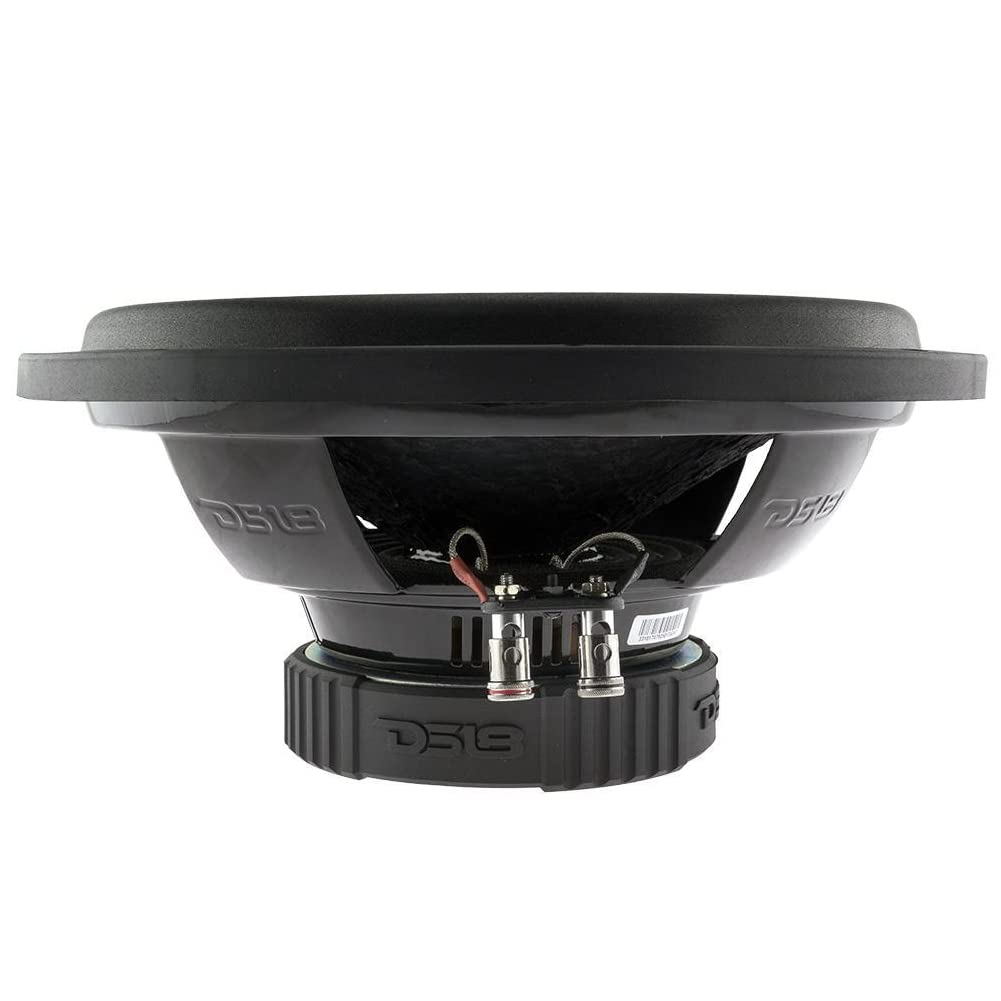 XPL 1 SUBWOOFER Compatible avec DS18 Select SLC-12S SLC12S 30cm 12po 250 Watt rms 500 Watt Max SVC Single Voice Coil 4 ohm idéal pour Caisse Capot Voiture + Sticker, 1 pièce
