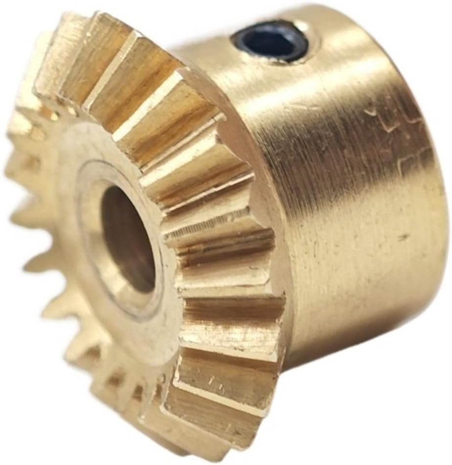 0.8M Bevel Gear 90 Degree Angle 0.8 Module 20 Teeth 25 Teeth Conical Miter Gear 1:1 Transmission Straight Bevel Pinion conical transmission(15T 3MM BORE)