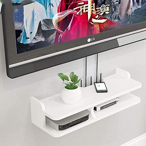Wand-TV-Regal WiFi-Router Set-Top-Box Schwimmendes Regal TV-Schrank Wand Hintergrund Speicher Medienkonsole Für DVD- / Blu-ray-Player