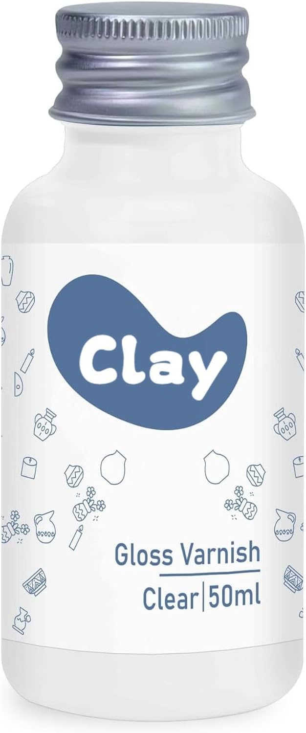 kintsukuroi Air Dry Clay Glaze, Clay Varnish for Air Drying Clay, Clear Varnish for Craft Pottery Waterproof & Gloss Finish (Gloss)