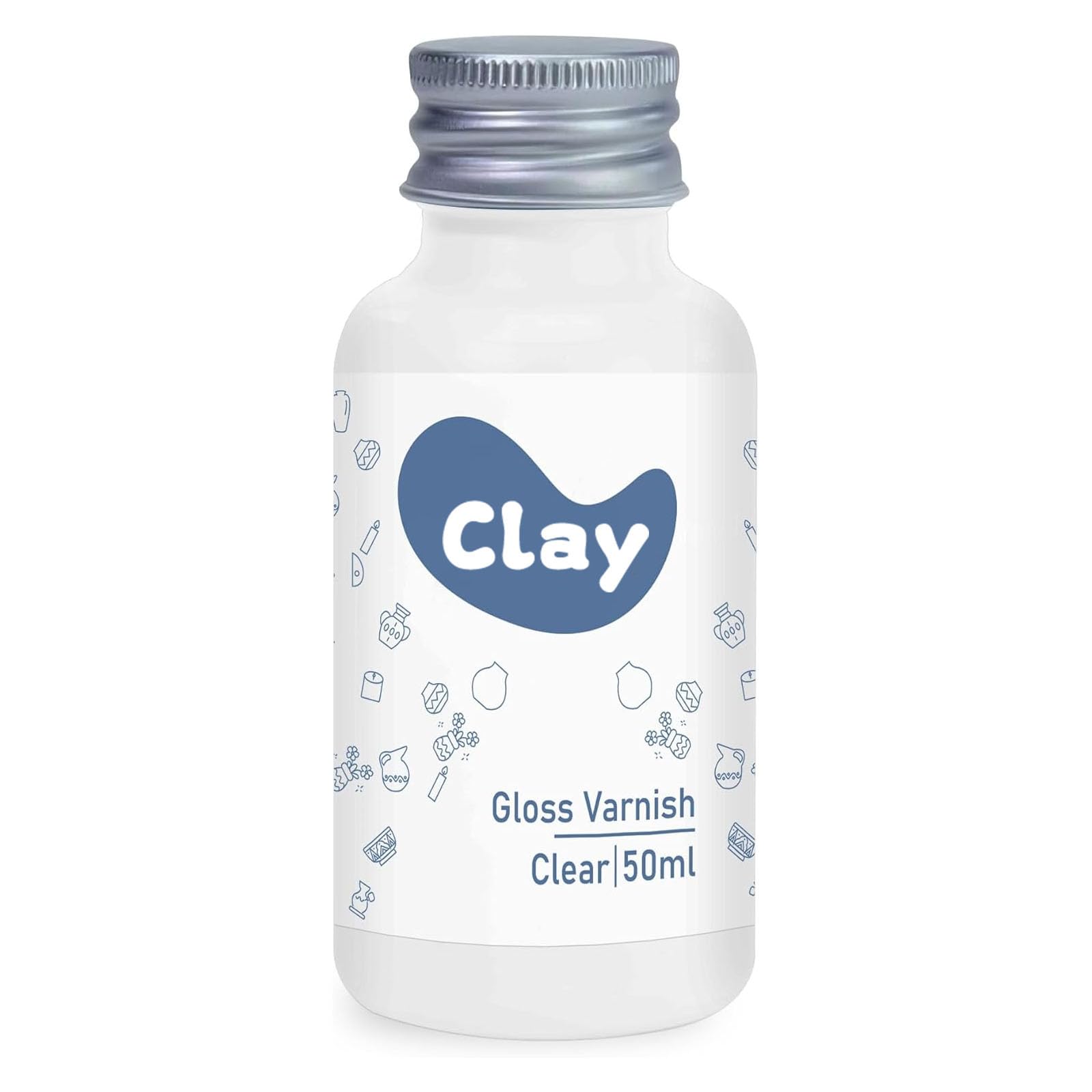 kintsukuroi Air Dry Clay Glaze, Clay Varnish for Air Drying Clay, Clear Varnish for Craft Pottery Waterproof & Gloss Finish (Gloss)