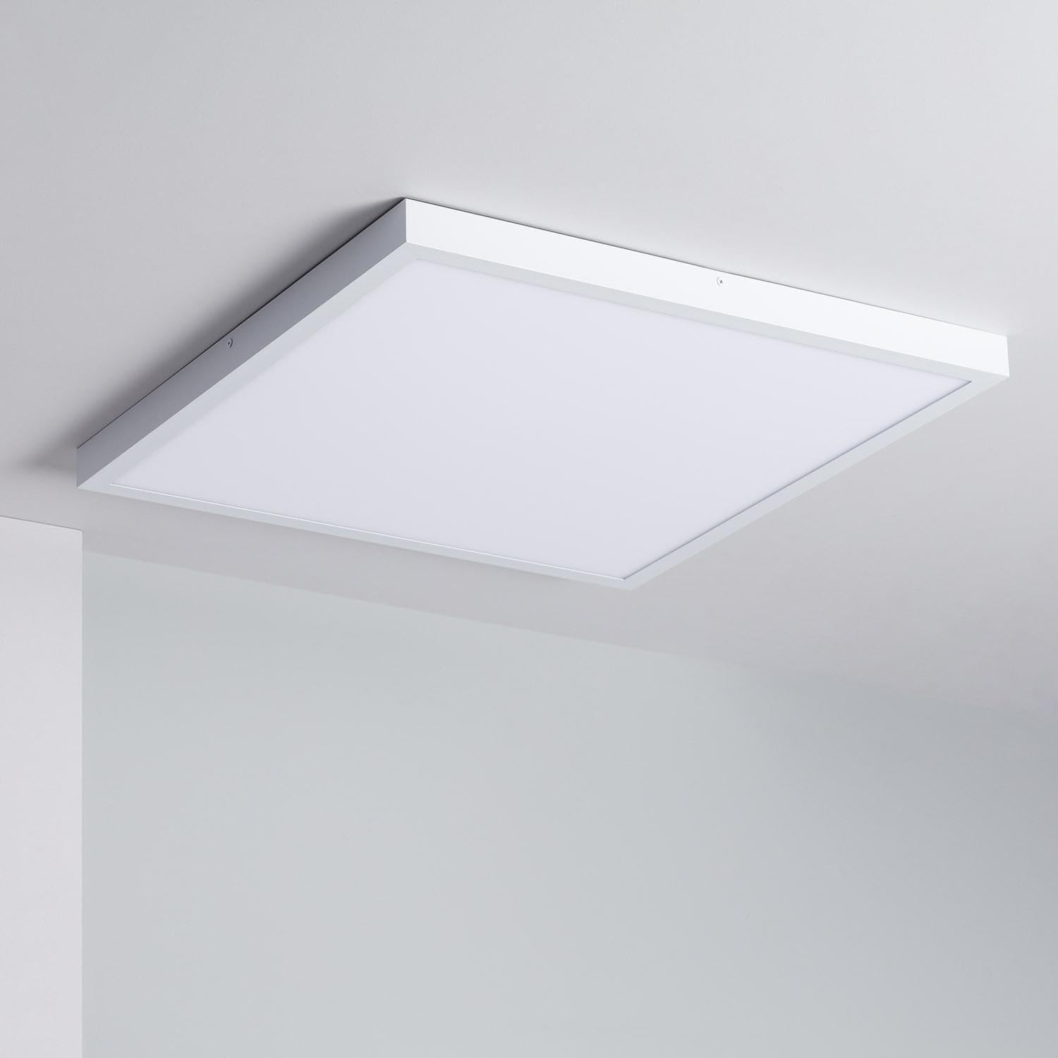 LEDKIA Plafonnier LED Carré 48W 600x600 mm 6000K Blanc froid