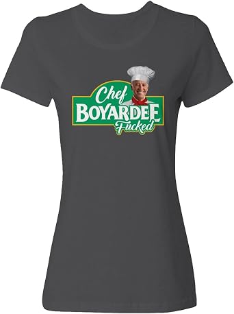 Cook Boyardee F Meme Anti Biden Funny Ladies Crewneck T-Shirt