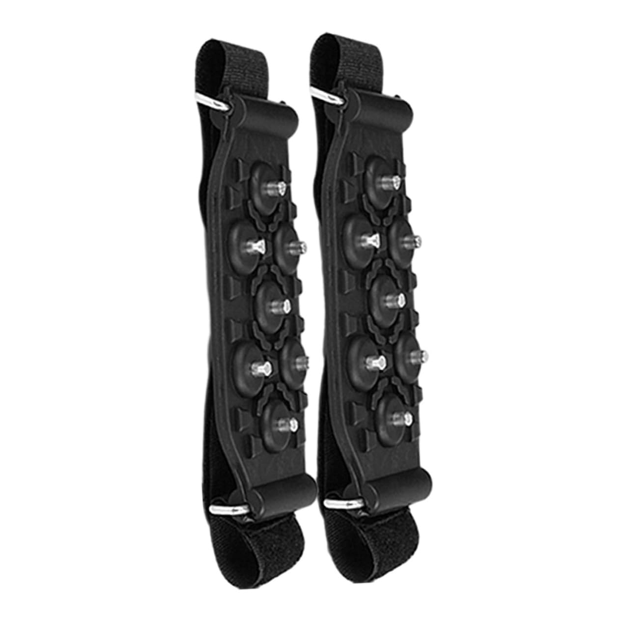 Happyyami Outdoor Supplies Mountaineering Ice Grippers Anti-Slip Shoe Covers Climbing Shoe Grippers Spikes