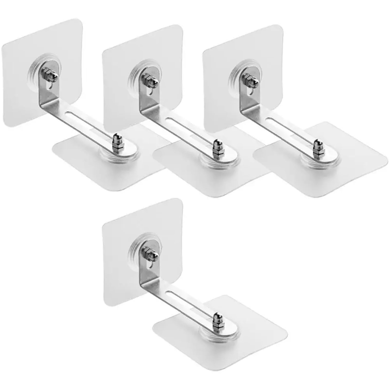 Correas antivuelco para muebles, Anclajes de pared for muebles 40 piezas Acero inoxidable Acrílico Sin taladro