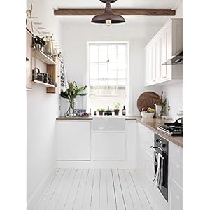 DANSEER Lighting Vintage Retro Rustic Metal Barn Semi Flush Mount Ceiling Light Rust Finish