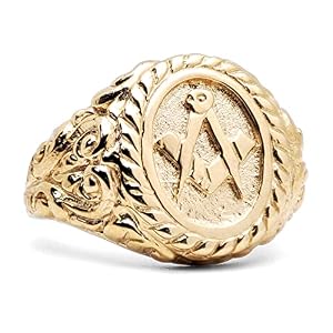 Jewelco London Jewelco Europa Herren Gold Gelb 9k Masonic signet Ring Jewelco London Jewelco Europa Herren Gold Gelb 9k Masonic signet Ring