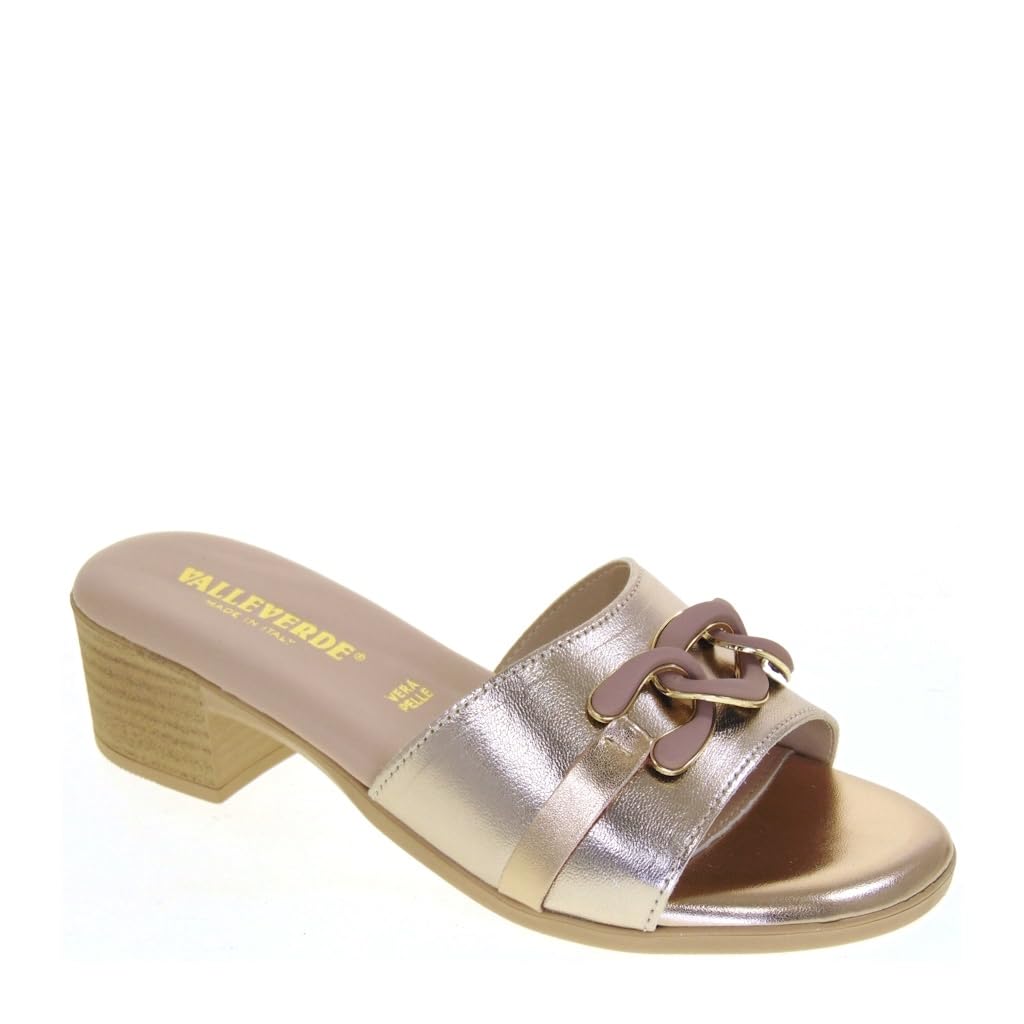 Valleverde Sandali Donna 63010 Pelle Crema o Rame
