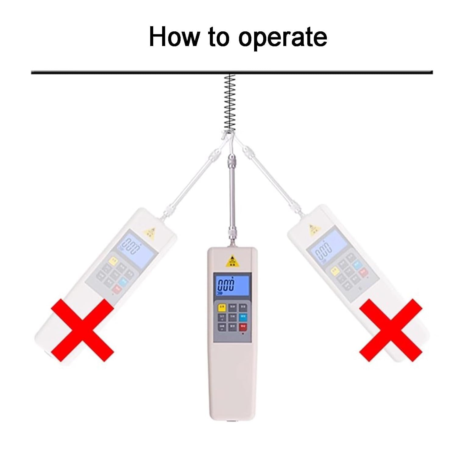 Digital Dynamometer 500N, Push-Pull Force Gauge with USB Data Output, N/Lbf/Kgf Units, 5 Probes, Dynamometer for tensile and compressive Load Insertion and Extraction Force Tests