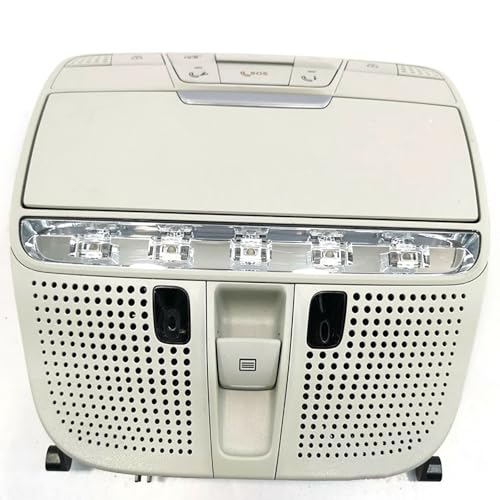 Car Reading Lamp Sunroof Switch for Mercedes Benz 253 GLC200 GLC260 GLC300 GLC43 0009008406,Car Interior Overhead Console Dome Light Reading Lamp,A-Black(Normal/B-Beige)