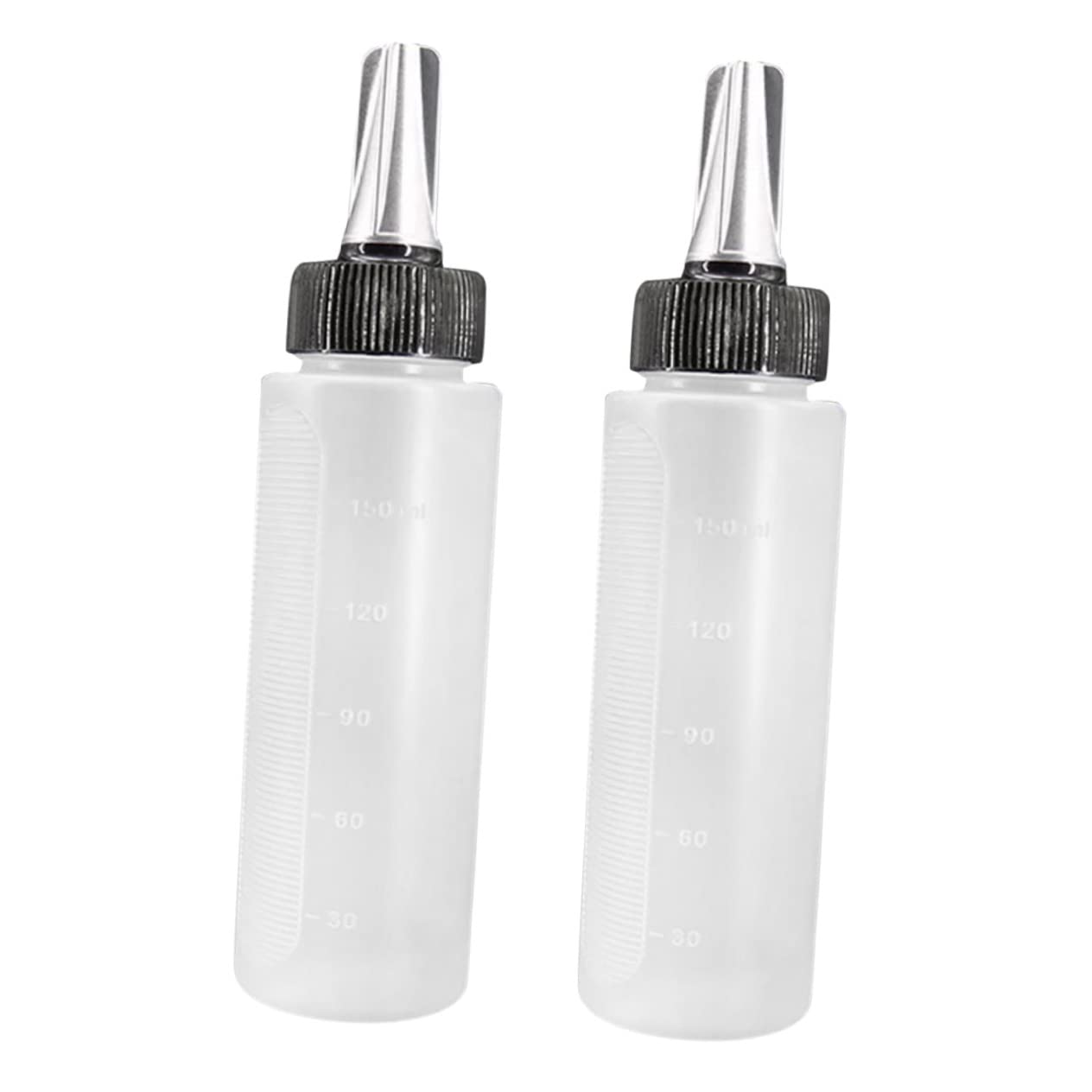 Hair Dye Bowls ，Hair Mixing Bowl ，2pcs Hairdressing Scale Bottle Mist Water Soft Touch Applicator for Coloring Treatments