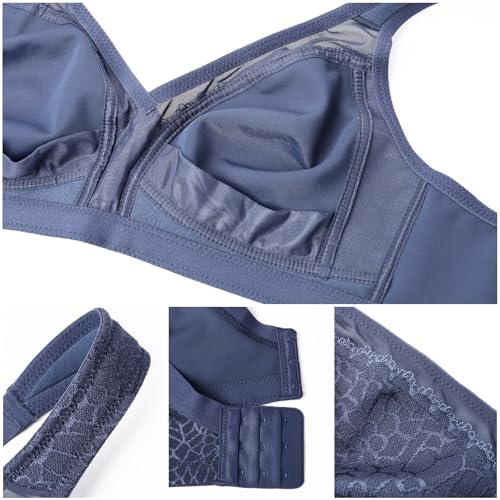 Image of HACI Women's Minimizer Bra Full Coverage Everyday Wirefree Non Padded Plus Size for Large Bust Support Seamless
