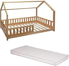 Atmosphera Bosco Children's Cabin Bed 90 x 190 cm + Mattress 90 x 190 cm White