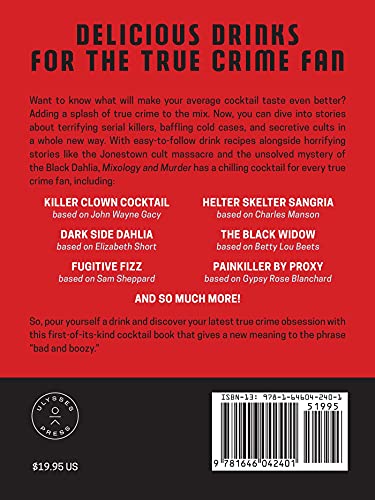Mixology and Murder: Cocktails Inspired by Infamous Serial Killers, Cold Cases, Cults, and Other Dis