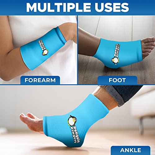 Elbow And Ankle Ice Pack For Injuries Reusable, Cold Warm Compression Sleeves For Arm, Ankle And Foot Pain Relief For Men, Women, Girls And Boys Tennis Elbow, Tendonitis, Non-Toxic, Latex Free #TOP1