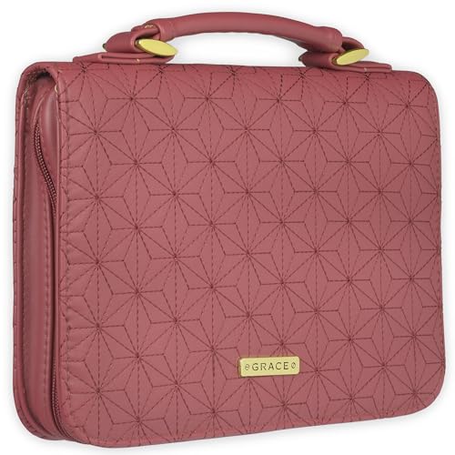 Funda de piel sintética rosa dusty para proteger cuadernos grandes y agendas de mujer