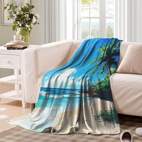 Couverture douillette pour le printemps plaid flanelle vagues 3D - 4