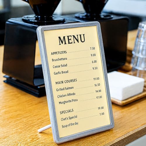 Image of QAILUX Led Light Frame for Advertising Super Thin Frame Board Display Inner Film Exchangable for Restaurant Cafe Beer Bar Shop (A5)