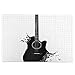 KIMDFACE Rompecabezas Puzzle 1000 Piezas,Instrumento Musical Monocromo de Guitarra con Cuerdas Salpicaduras de Color acústico Salida,Puzzle Educa Inteligencia Jigsaw Puzzles para Niños Adultos