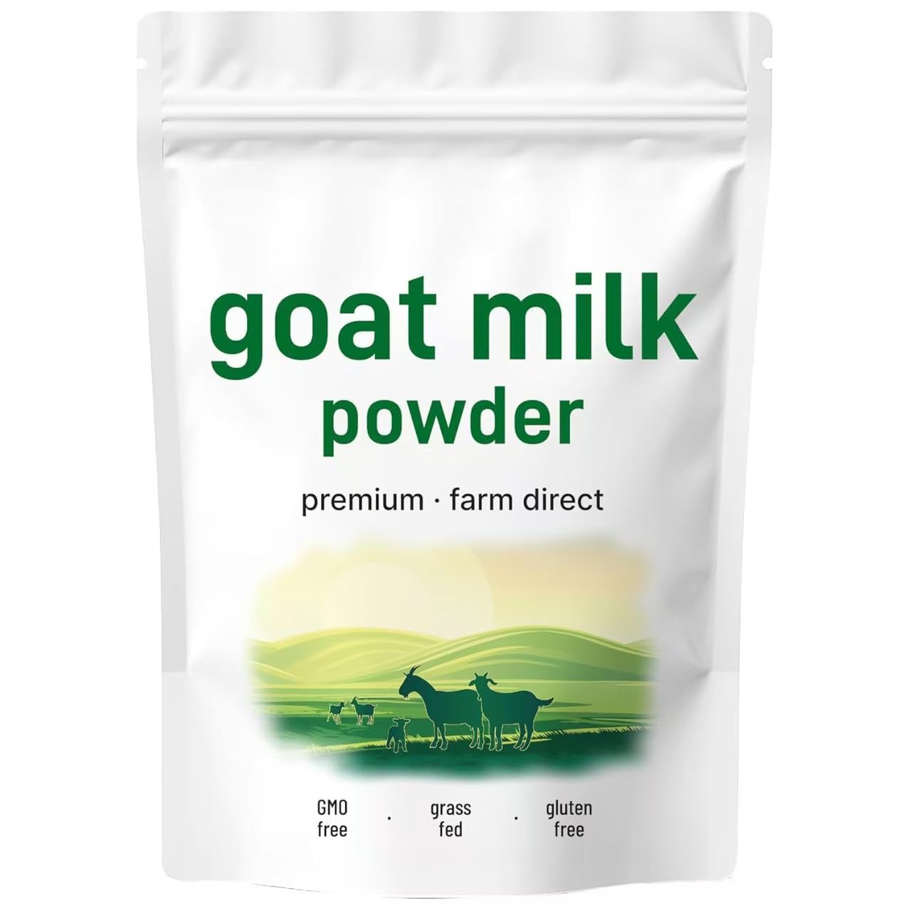 Leche de cabra orgánica en polvo para energía, digestión y piel