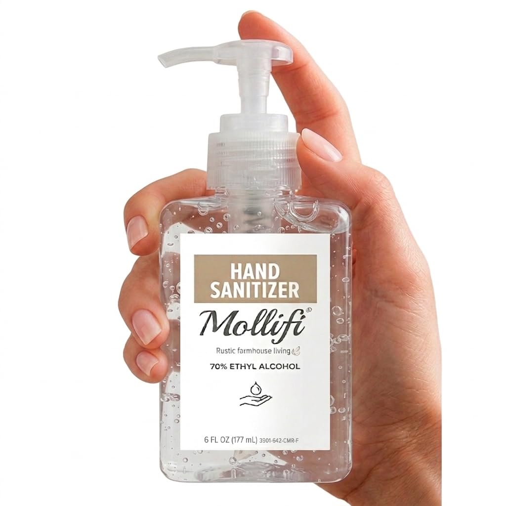 Hand Sanitizer Gel, 6 FL OZ, Fragrance Free, Mfr: MOL9747-6OZ-A, 12PCS image 3