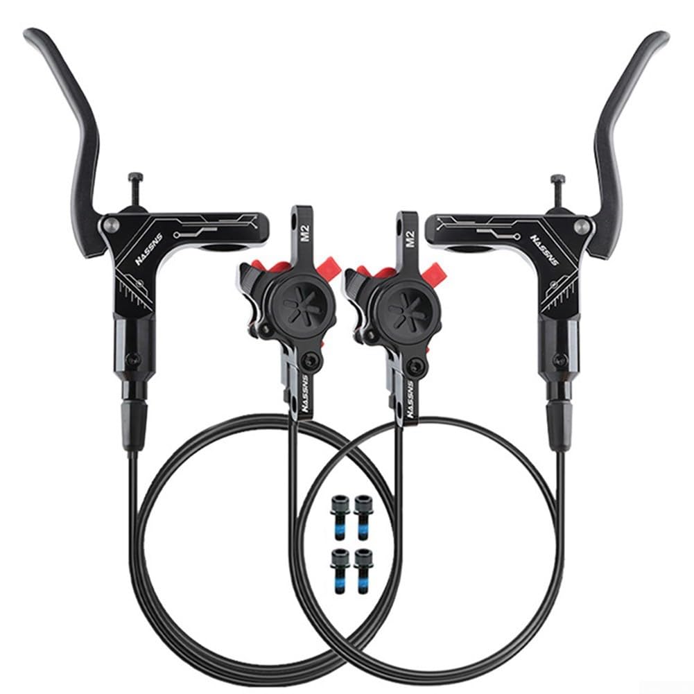 Freno a disco idraulico a doppio pistone per mountain bike, costruzione in lega di alluminio bidirezionale, 1450, 800 mm, dimensioni per dischi da 160 mm, 180 mm, 203 mm, adatti per
