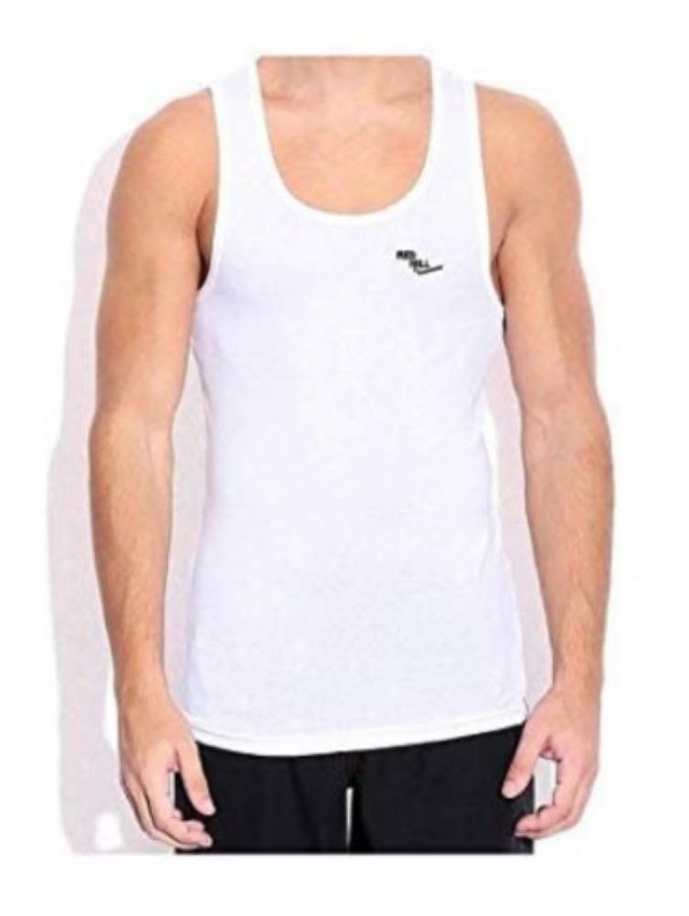 red hill Vest (Baniyan) for Men - Sleeveless, White, Made of 100% Cotton Fabric Which is Sweat Absorbing, Stretchable and Breathable. Pack of 1 Vest. Size: 34 (85 CM.) - 48 (120 CM.)-picture-33