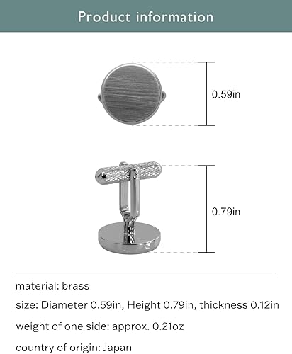 Miniatura 6 de TAVARAT Gemelos para hombre forma redonda clásica Negro Plata Oro claro Tps-177