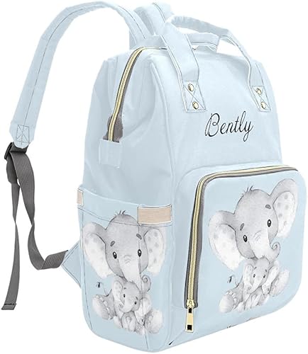 Miniatura 3 de Pig - Mochila para pañales personalizada, grande, multifunción, unisex, para mamá, niño y niña, Opción 3, Mochilas de viaje