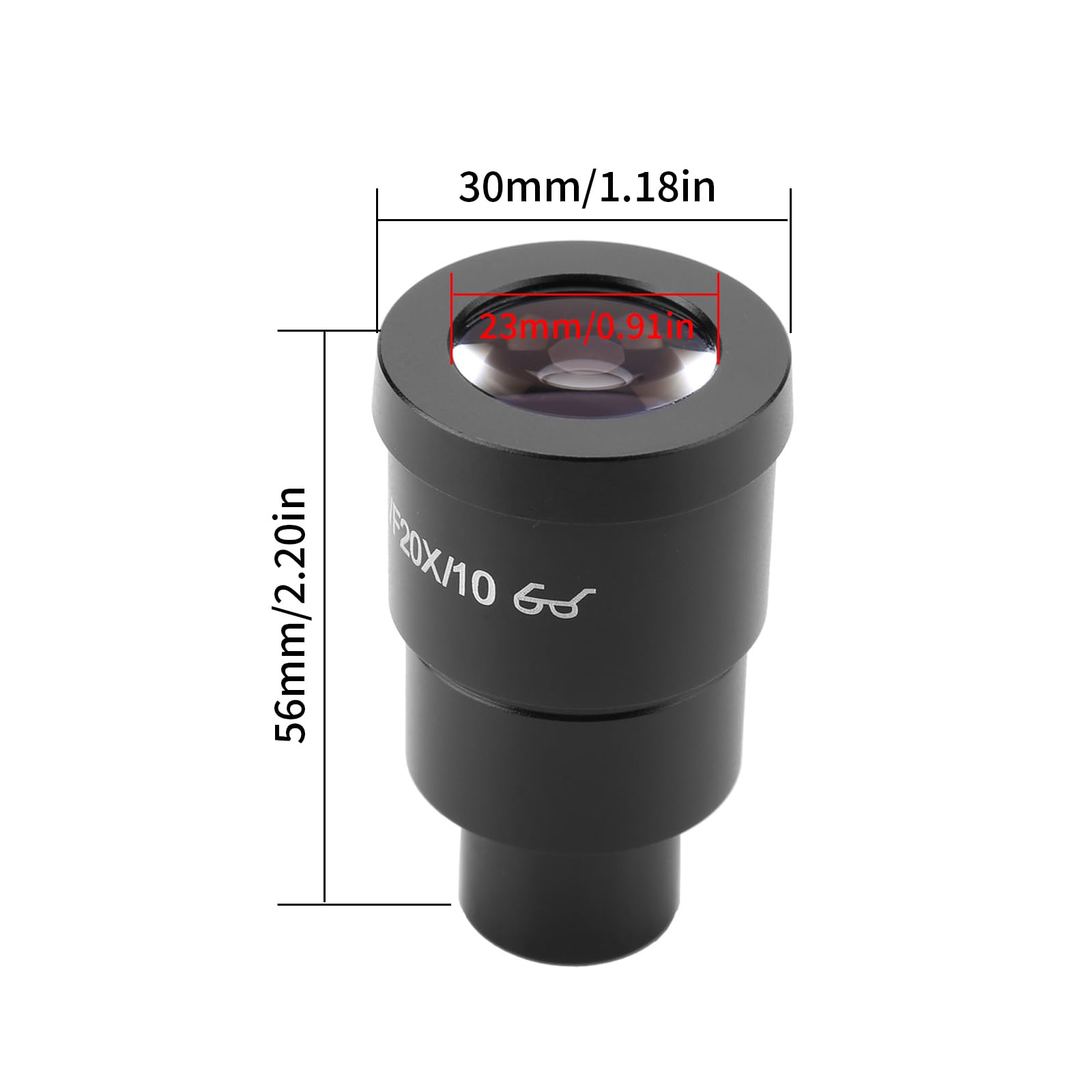 1 Uds WF20X/10 Super Widefield 20X Microscopio Estéreo Ocular Tamaño De Montaje 30mm para Microscopio Estéreo Binocular Triocular