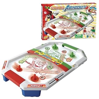 EPOCH Games Super Mario Air Hockey, mini table à air