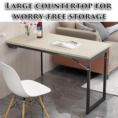 Manque d'espace ? Notre table murale rabattable cuisine est la solution - 5