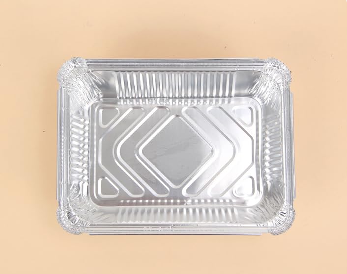 WDTGJRIP Lot De 10 Bacs D'u00e9gouttement Pour Weber, Accessoires De Barbecue Pour Weber Spirit, Genesis, Traveler, Su00e9rie Q, Sacs Jetables En Feuille D' Aluminium, 21,6 X 15,2 Cm