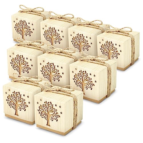 GWHOLE Boite Dragees Bapteme 25Pcs Contenant Dragées Bapteme 5 x 5cm Cadeau Bapteme Fille et Garcon Contenant Dragees Mariage Boite Dragees Mariage Contenant Dragées...