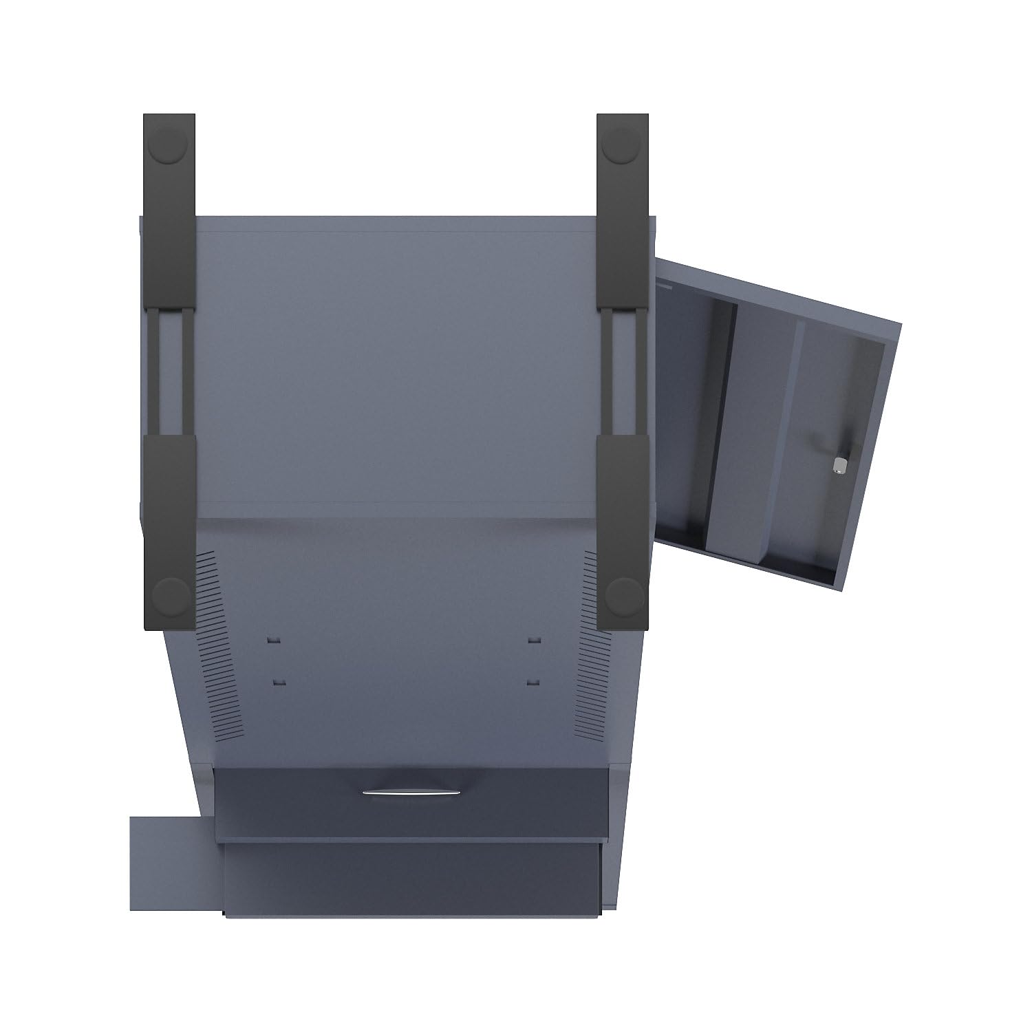 EUROKRAFT basic | Armadio per computer | versione standard | grigio-azzurro