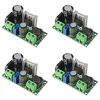 UMLIFE 4PCS AC/DC to DC Step Down Buck Converter AC 5-30V DC 5-48V 24V 36V 48V to DC 2.5-35V 12V Voltage Regulator Board 2A Adjustable Volt Power Supply Module