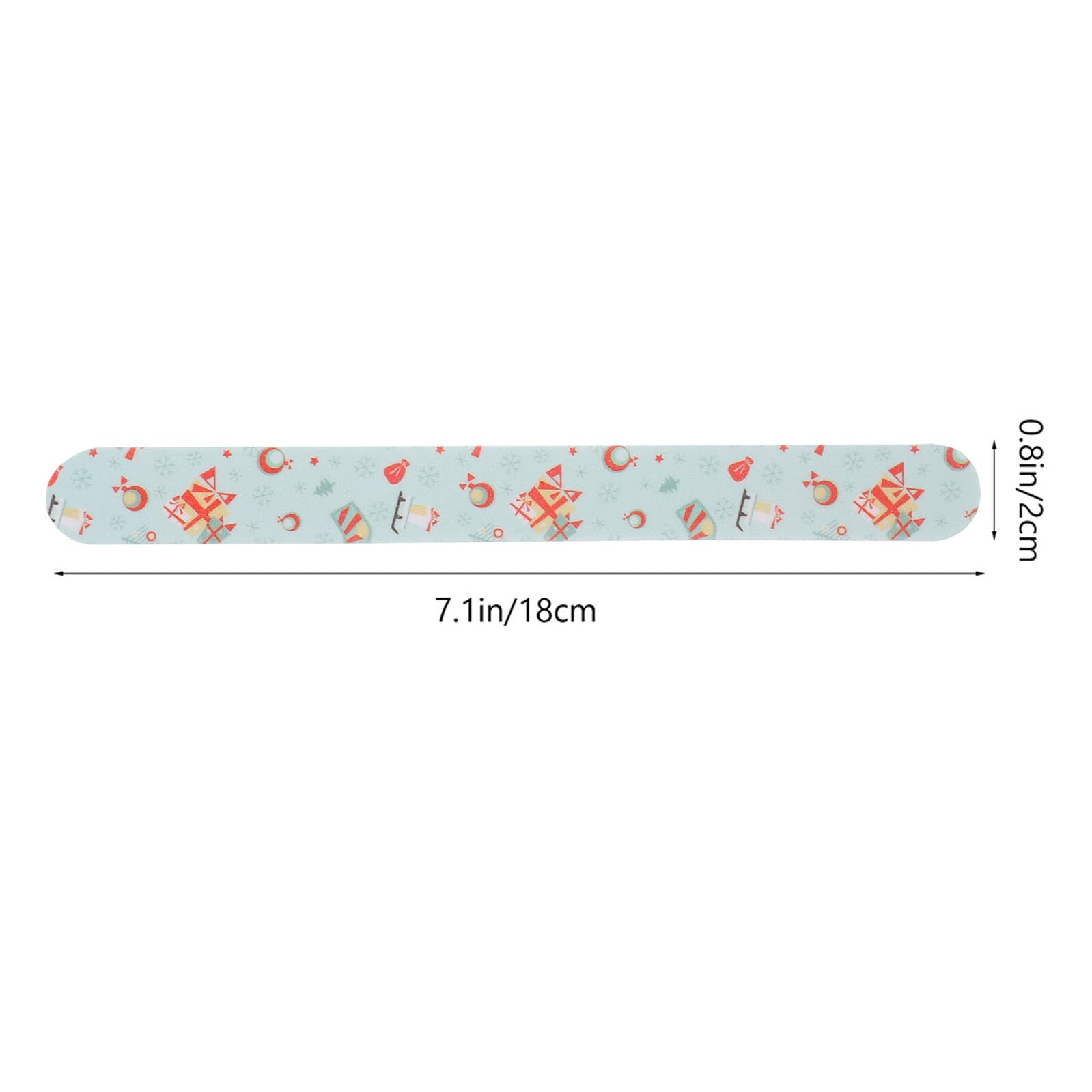 24pezzi Limacce per Unghie Tema Natalizio Strumento per Limacce Striscia Lucidante Strumenti per Pedicure Lucidatura Unghie in Eva Stile Casuale