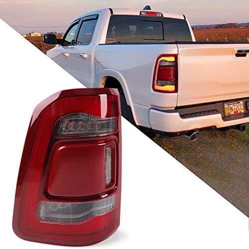 Fione-For Dodge Ram 1500 Tail Light Assembly 2019-2022 Rear Lamps Without Blind Spot Detection Left Driver Side Rear Light Ch2800217 #TOP23