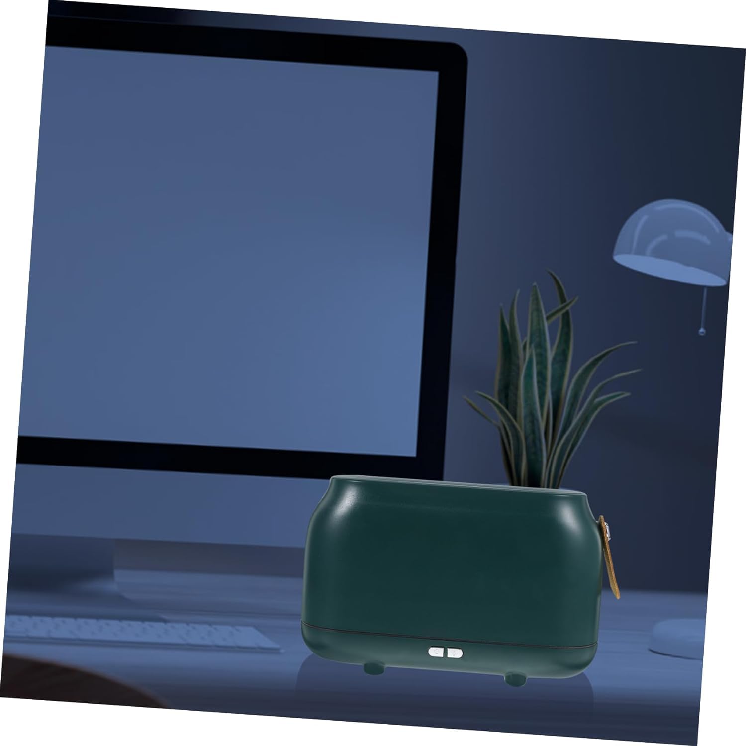 per Uso Domestico Simulazione Fiamma Aromaterapia Diffusore Umidificatore Camera da Letto Luce Ambientale Purificatore d'Aria Casa Intelligente