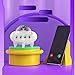 Sanpyl Cute Small Bluetooth Speaker, Bear Speaker with RGB Multi Colors Rhythm Lights, Cute Spaceship Shape for Kawaii Room Decor, Teen Girls Kids Gift