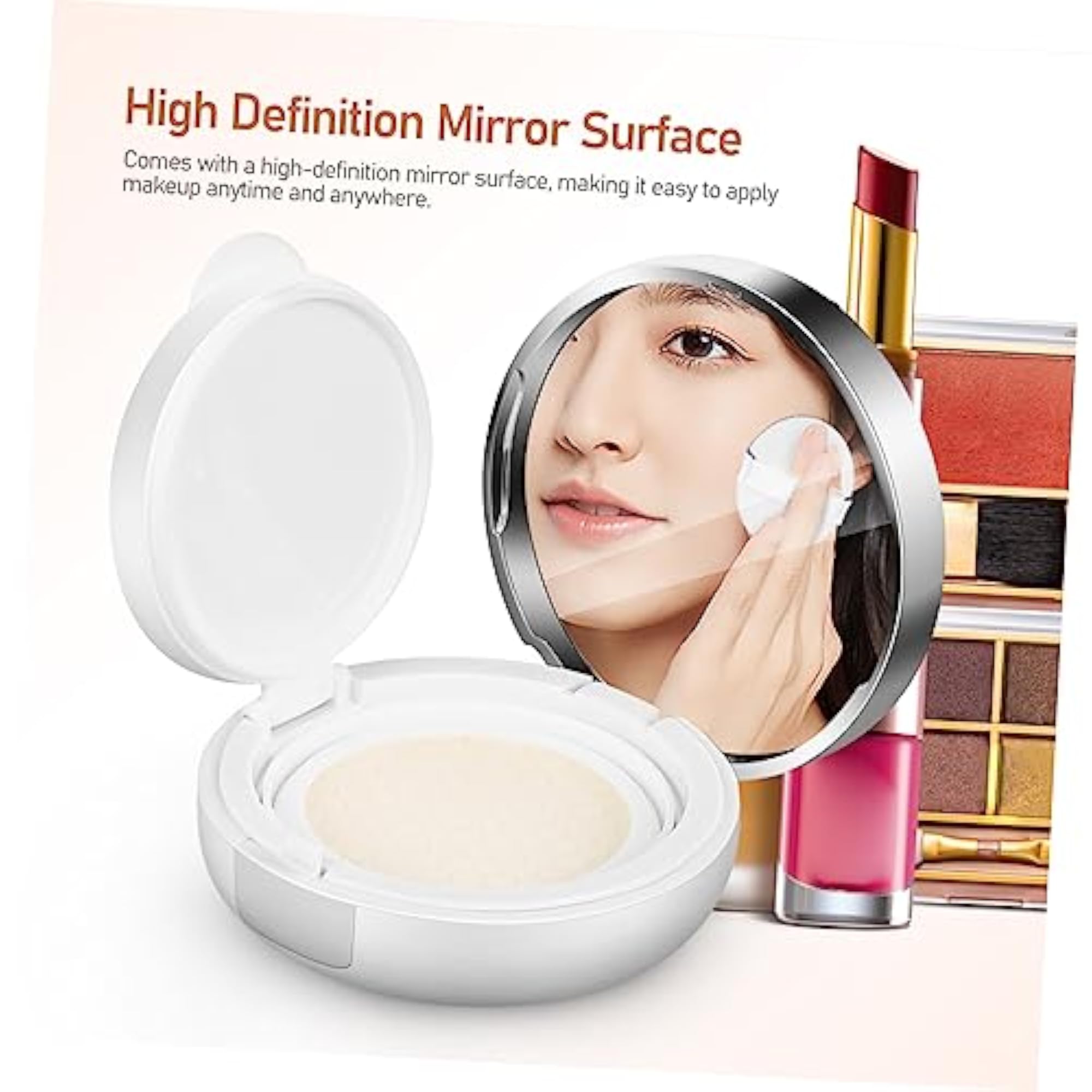 2pcs Empty Powder Box Portable Puff Box