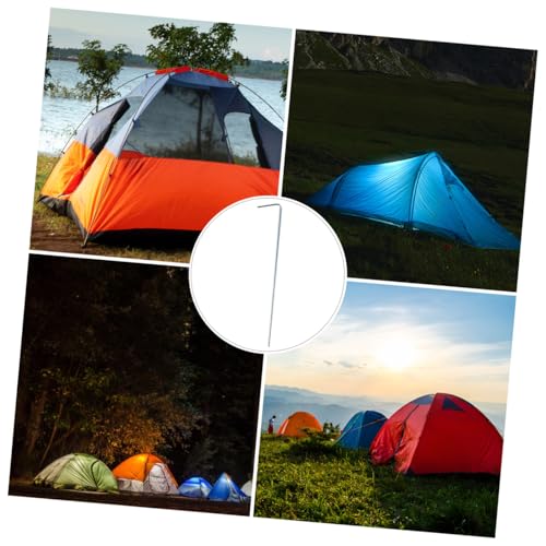 Toyvian Clavos Rectificados de Material Robusto para Toldo de Camping 5