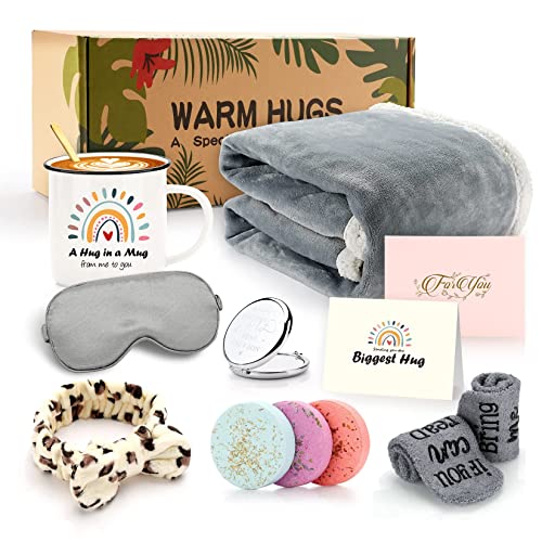 TMEOIIPY Self Care Gifts for Women, Get Well Care Package Blanket&Mug