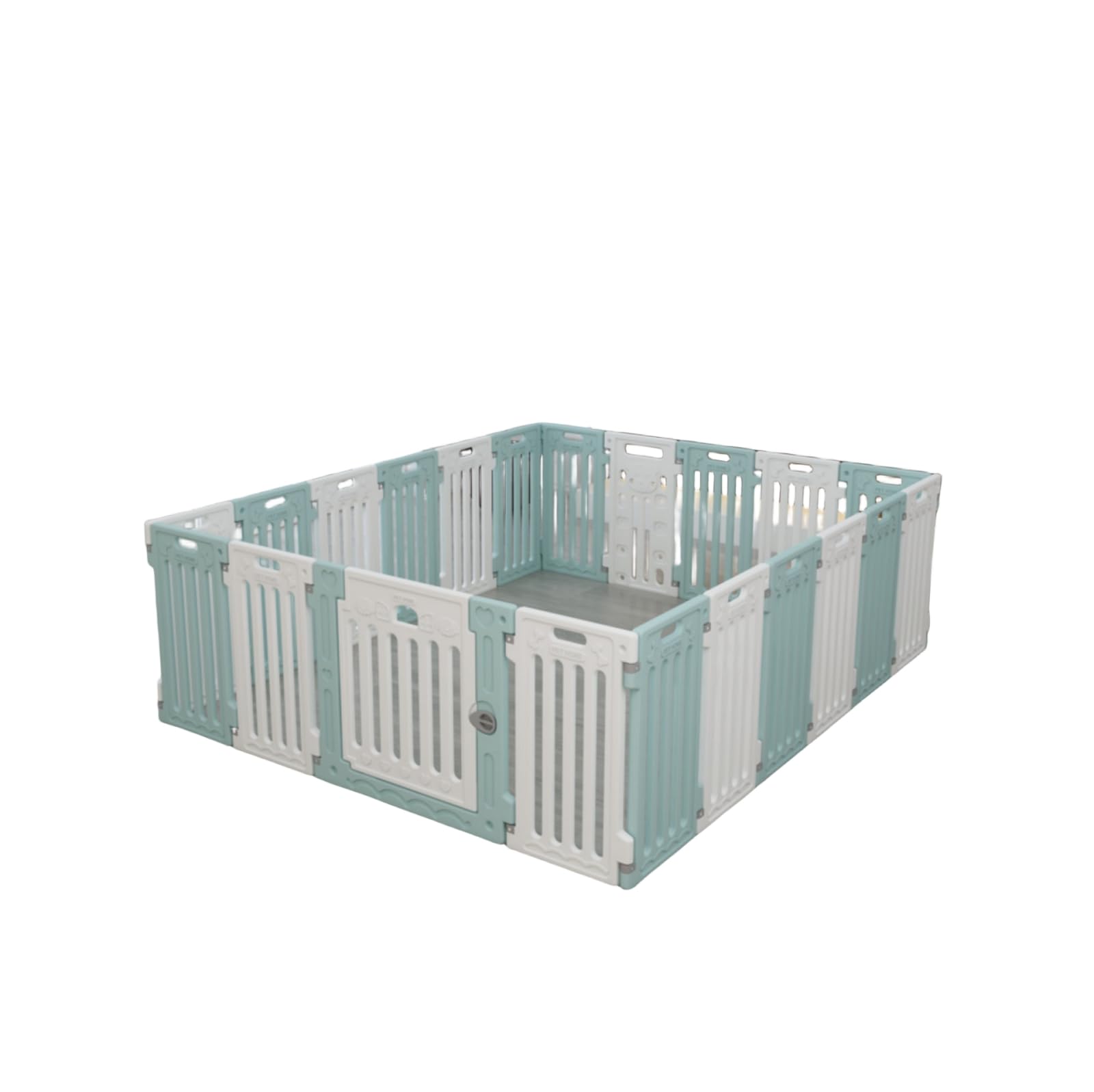 Corralito plegable para mascotas, puerta plegable de plástico pesado para perros, corralito de ejercicio para cachorros, corral de ejercicio para interiores y exteriores, jaula plegable para cachorros