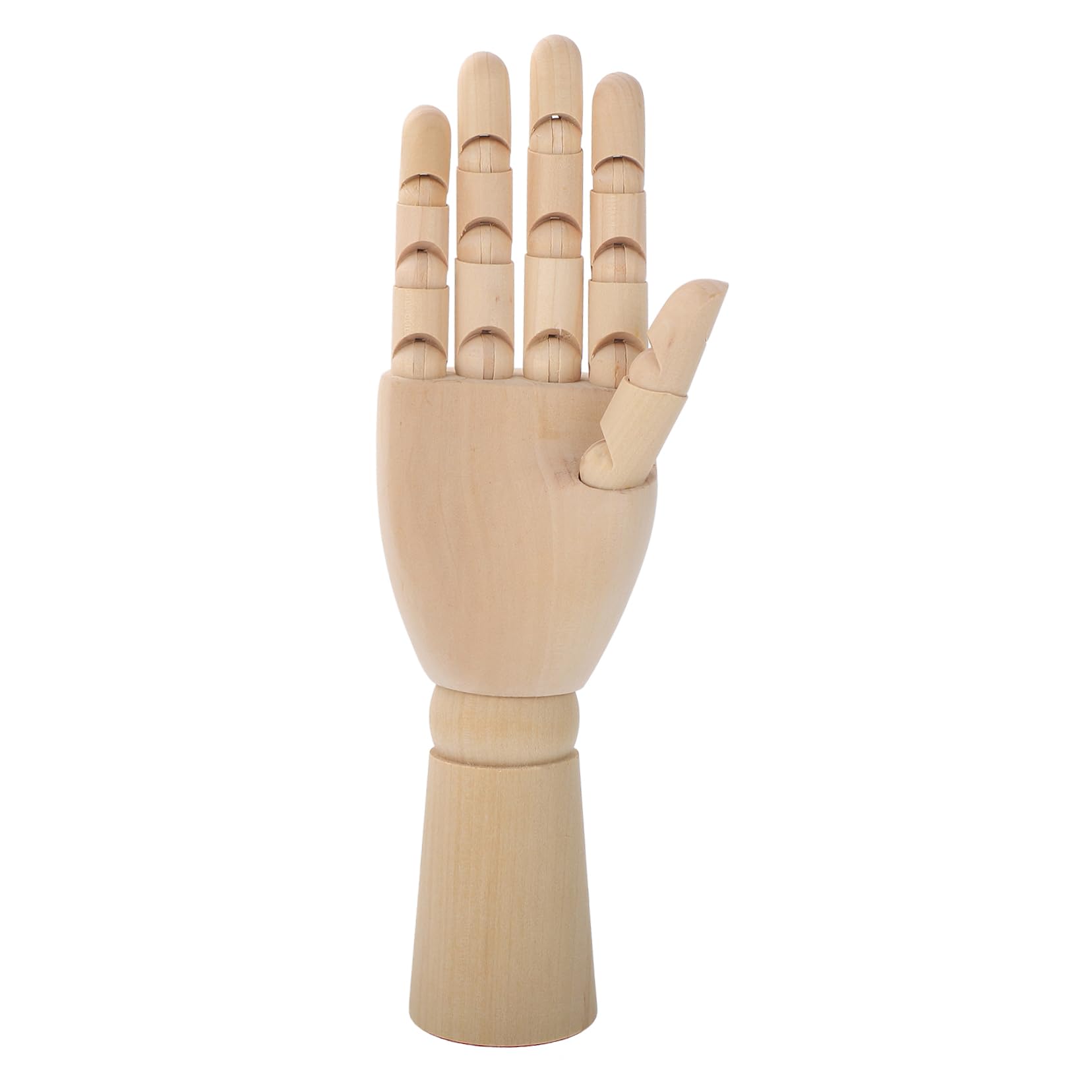 HAWILLOSCH Realistic Wooden Hand Model Rotating Joint for Artists Photographers Animators and Home Decor