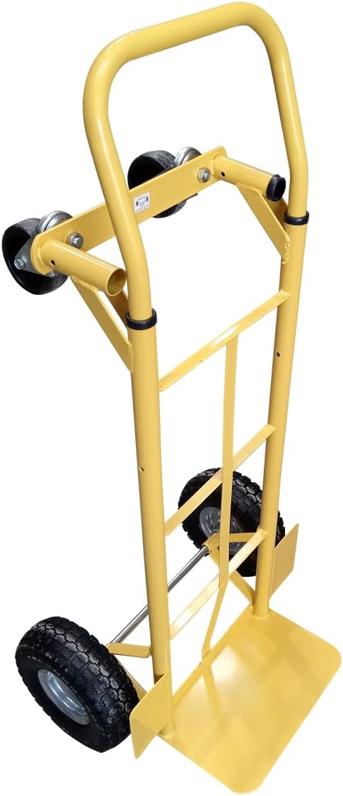 2-in-1 Heavy Duty Sack Truck & Platform Trolley – 250kg Capacity, Pneumatic Wheels | Convertable Hand Truck | Multi Position Sack Barrow