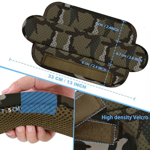 Image of ZINZ 2-Pack Universal Shoulder Pad with Ultra Thick Cushion for Bag Luggage Bag Crossbody, Plus Long & Anti-Slip & Breathable,Camouflage Green