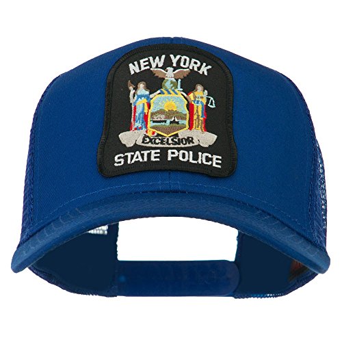 New York State Police Patched Mesh Back Cap - Royal OSFM